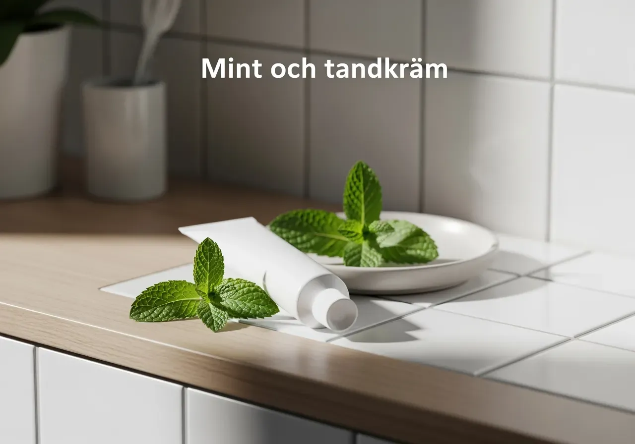 Mint tandkräm för frisk andedräkt