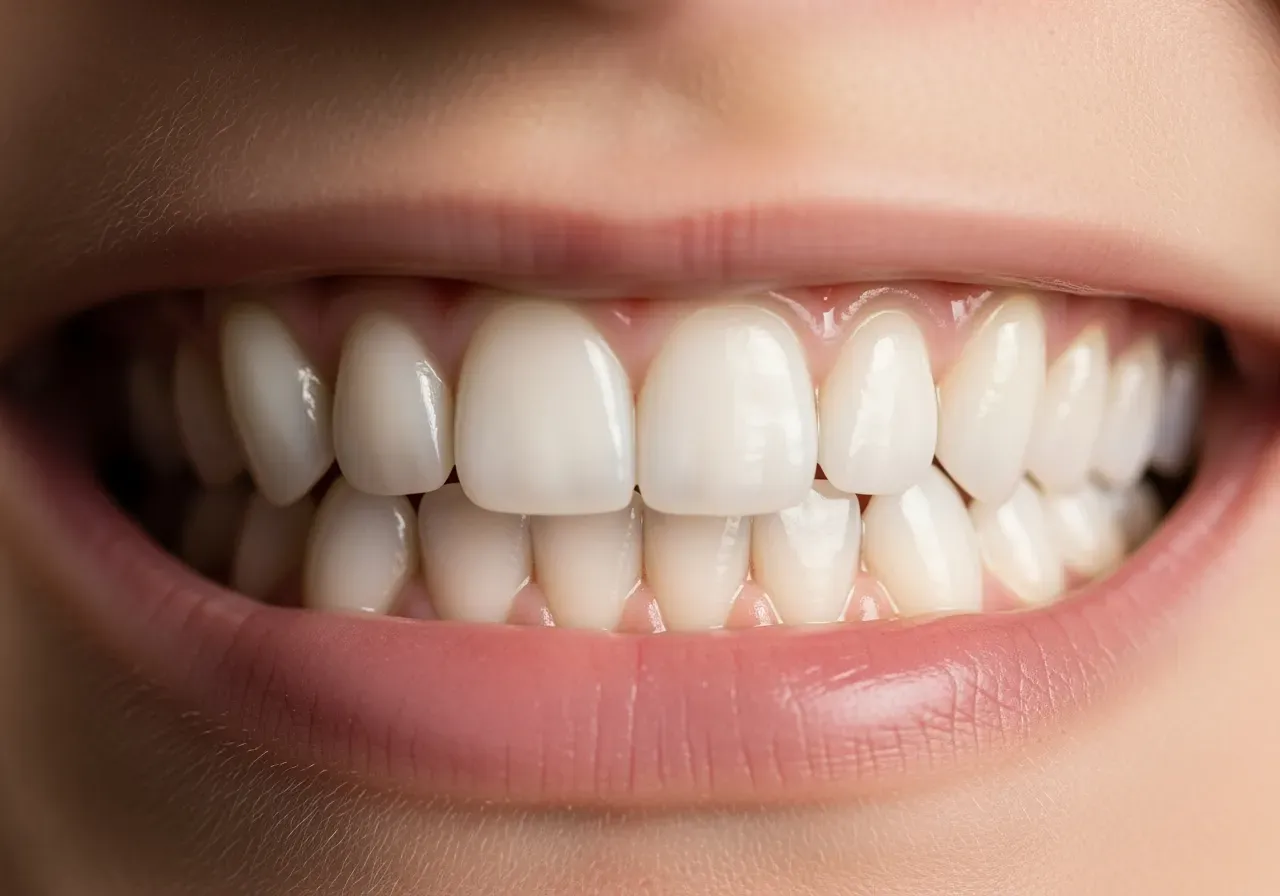 Fina vita tänder