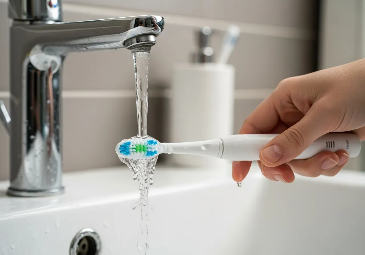 Underhåll av tandborste för andedräkt