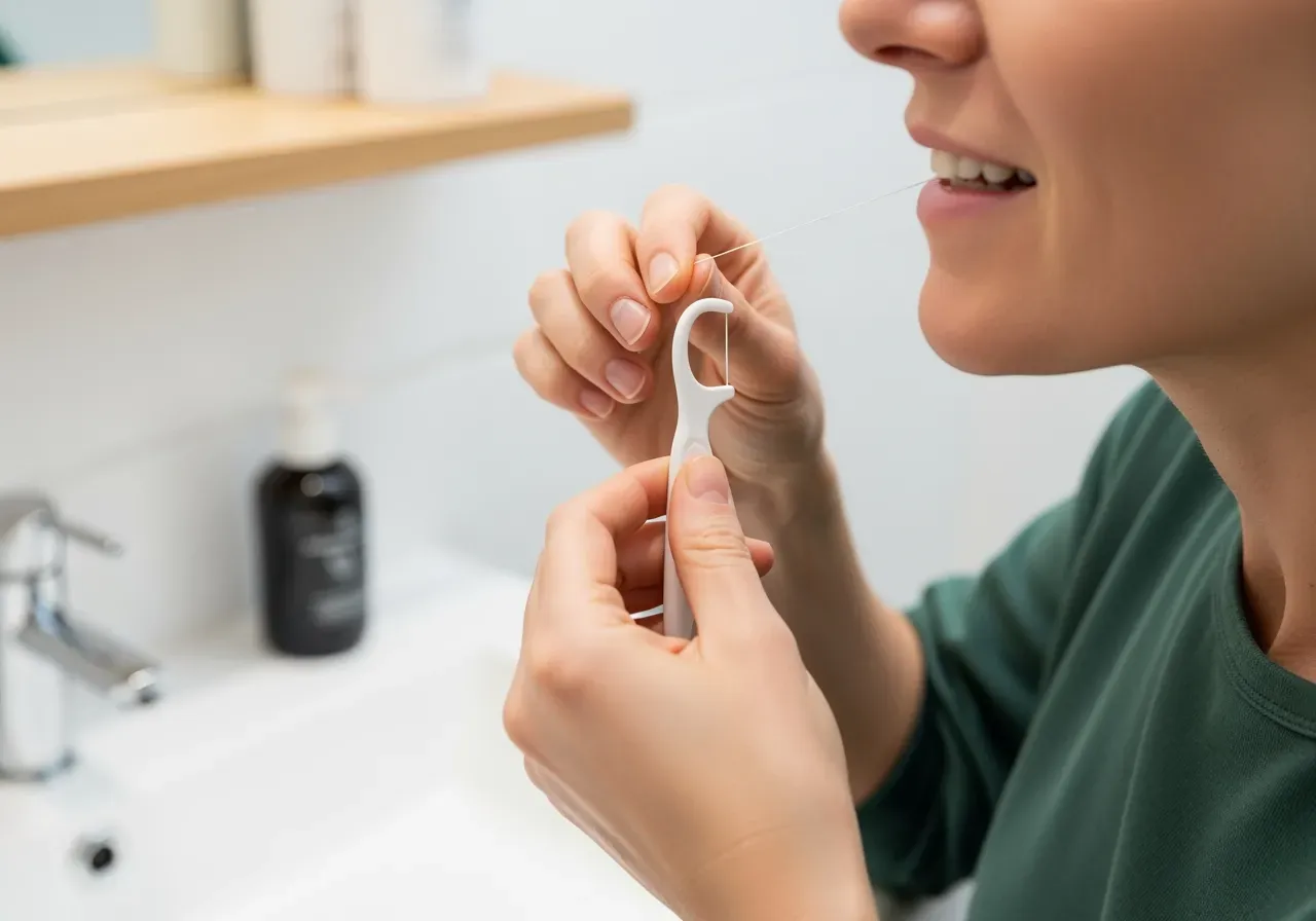 Rengöring mellan tänder med tråd