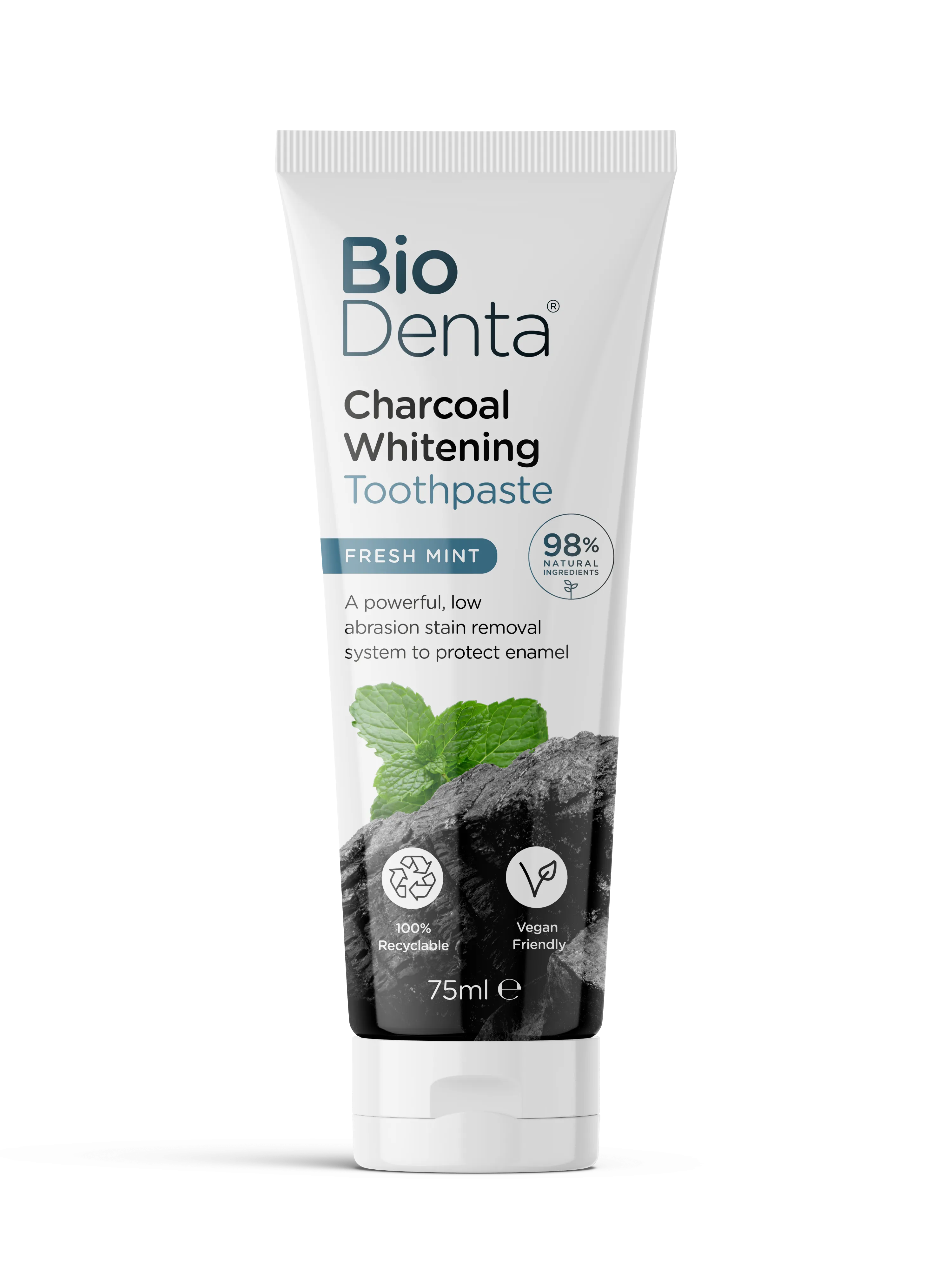 BioDenta™ CHARCOAL Whitening Toothpaste Fresh Mint 75 ml