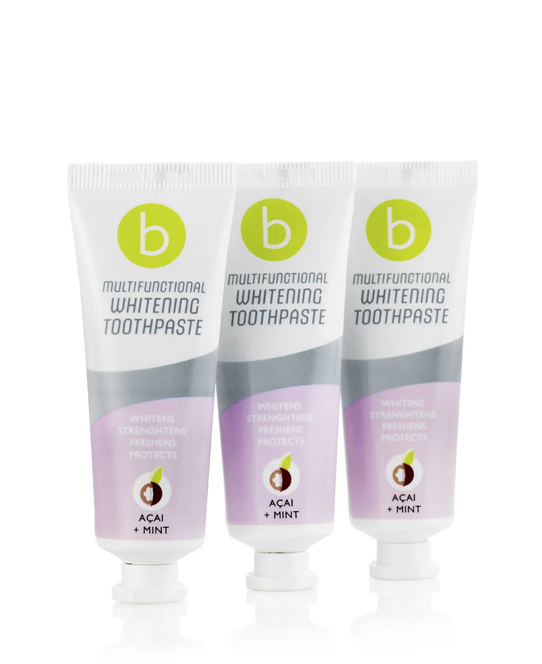 Multifunctional Whitening Tandkräm Acai + Mint 75ml 3-pack